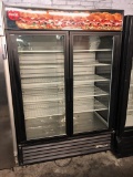 TRUE 2 GLASS DOOR REACH IN MERCHANDISER, MODEL GEM-49