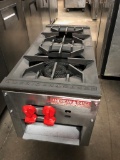 AMERICAN RANGE 2 BURNER STOCK POT RANGE