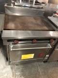 WOLF GRIDDLE W/OVEN BELOW AND OVERSHELF, MODEL FV361