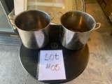 Stainlesss Steel Stock Pots, No lids