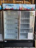 (New) Dukers 2 Glass Door Merchandiser / Refrigerator