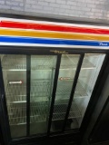 True 2 Sliding Glass Door Merchandiser / Refrigerator