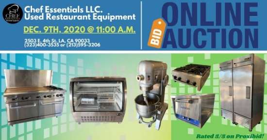 Commercial Restaurant Equipment Auction