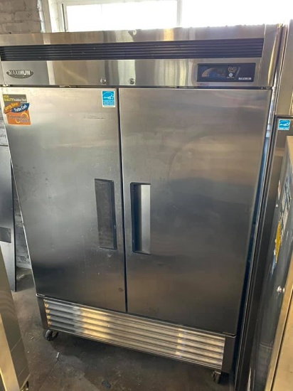 Turbo Air MSF-49NM 2 Door Reach In Freezer, S.S Interior