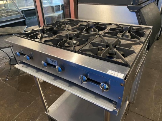 Stratus SHP-36-6 Countertop Gas 6 Burner Range