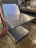 36 x 30 S.S Top Work Table w/Bottom Shelf