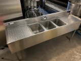 3 Comp. Back Bar Sink
