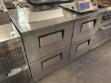 True 4 Drawer 48” Worktop Refrigerator