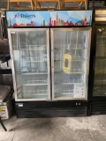 Dukers 2 Glass Door Reach In Refrigerator/ Merchandiser (NEW)