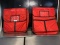 Red 22” Insulated Pizza Carrier