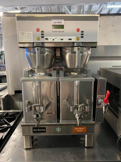 Bunn Dual SH DBC Coffee Brewer w/ (2) 1.5 Gallon Servers & Side Faucet