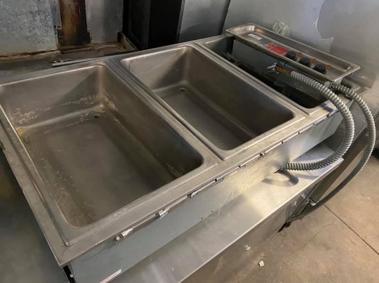 APW Wyott HFW-3 Insulated Three Pan Drop In Hot Food Well 208v./1ph.