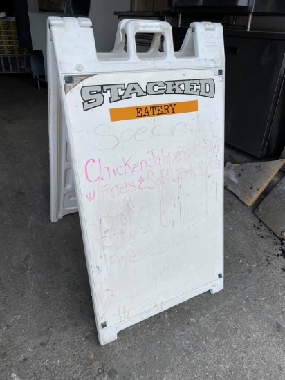 Plastic Display Sign