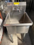 ColdTech Jimex Single Compartment Sink NO/Drain Boards w/Faucet