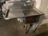ColdTech Jimex Single Compartment Sink w/Left Drainboard & Faucet