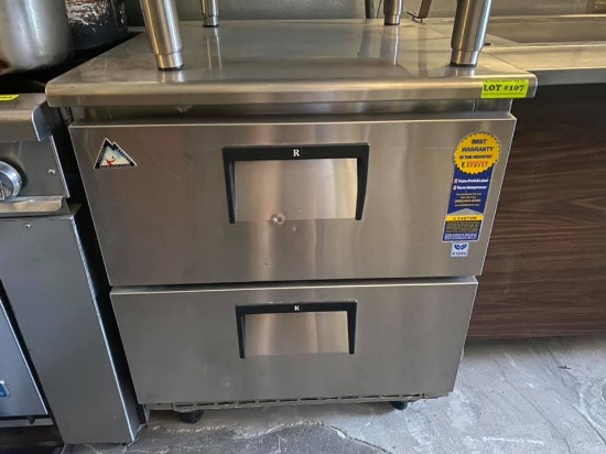 Everest 27” Worktop Table w/2 Drawers