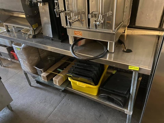 72" x 30" S.S Worktop Table