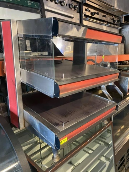 APW DMXD-42S 42" Self Service Countertop Heated Display Shelf