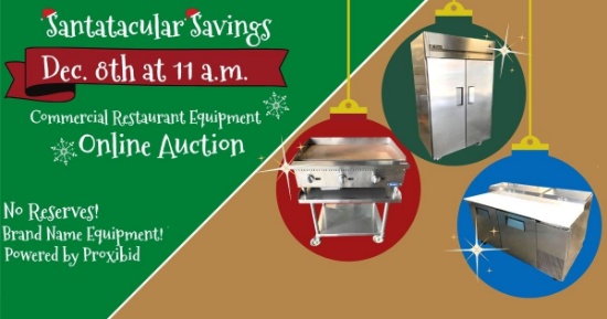 End of the Year Restaurant Equipment Auction