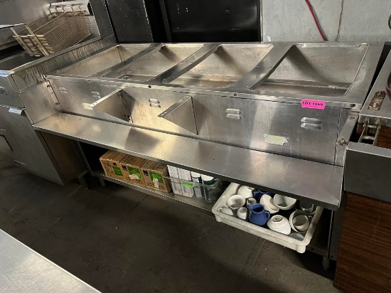 Suprametal 4 Compartment Steam Table (Gas)