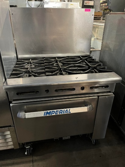 Imperial 6 Burner Range w/Oven Below (Gas)