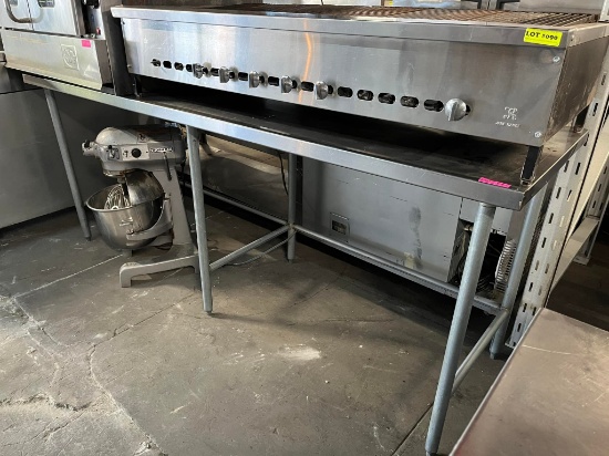 8FT All S.S Open base heavy Duty Bakery Table