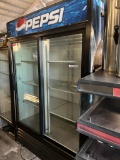 True 2 Sliding Glass Door Merchandiser/ Refrigerator