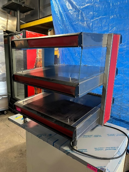APW DMXD-42S 42" Self Service Countertop Heated Display Shelf