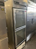 True Divided Glass Door Refrigerator / Merchandiser