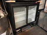 True 2 Sliding Glass Door Merchandiser, Refrigerator- low profile (No bottom Cover)