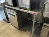 60” (W) x 30” (D) x 38” (H) Bakery Worktable All S.S, Open Base