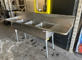 18” x 18” Bowls, 3 Compartment Sink