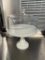 The Pioneer Woman White Milk Glass Cake Stand with Glass Cover