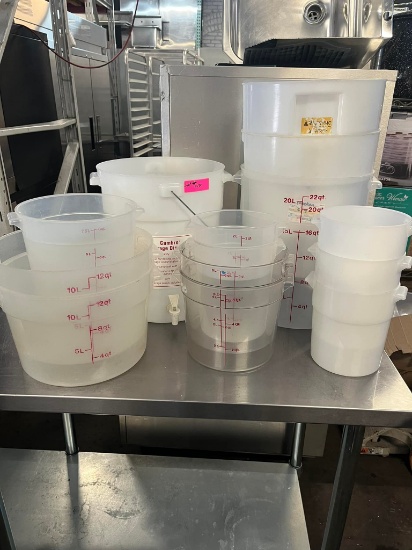Cambro Misc Sizes QT Food Storages