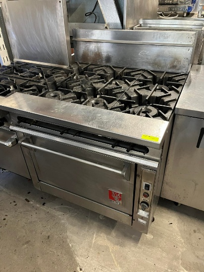 Wolf 6 Burner Gas Range w/Convection Oven Below