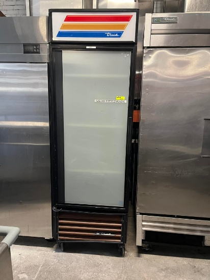True Single Glass Door Merchandiser Refrigerator