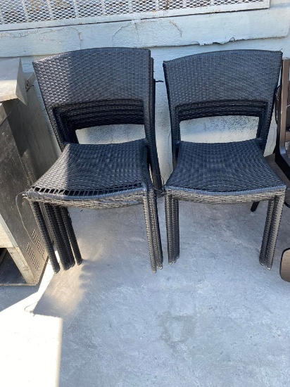 Black Woven Patio Chairs