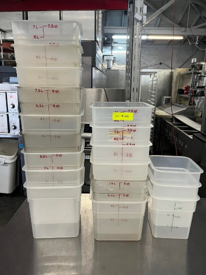 Cambro 7.5 Qt. Poly Food Storage Containers