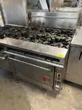 Wolf 6 Burner Gas Range w/Convection Oven Below