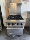 American Range 4 Burner Gas Range w/Oven Below