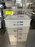 Cambro 22QT. Plastic Food Storage Container
