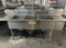 100” (W) X 34” (D) X 43” (H) Universal 3 Compartment All S.S Sink W/Spray