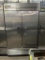 True 2 Door Refrigerator w/S.S Interior