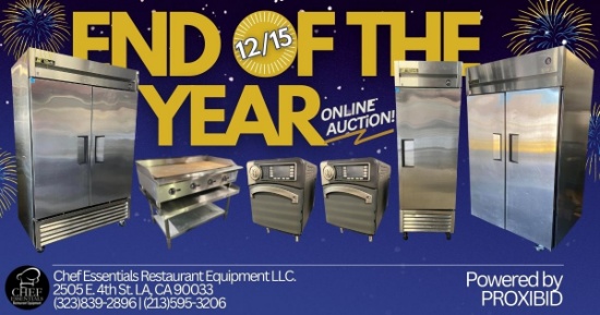 End of the Year Restaurant Equipment Auction