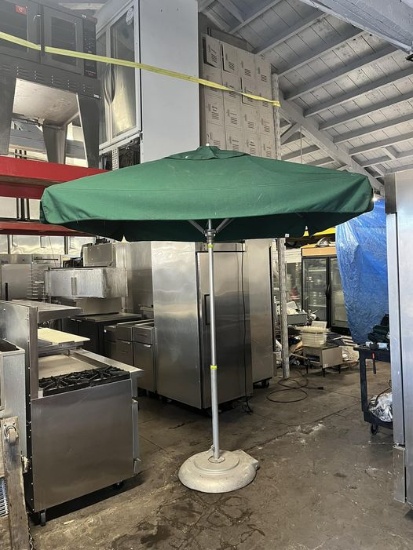 Outdoor Green Patio Umbrellas, bases NOT included