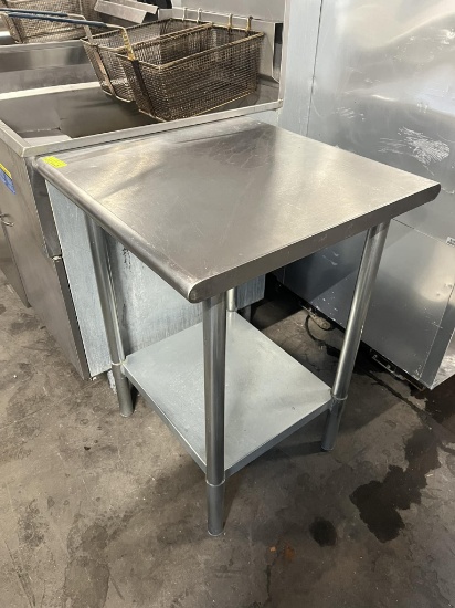 24” x 24” Worktop Table w/bottom shelf