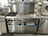 Radiance Combination Gas Range 36” Griddle, 2 Burners, 2 Convection Oven Below
