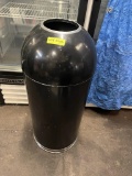 Black Trash Can