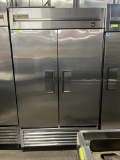 True 2 Door Refrigerator w/S.S Interior