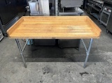 Boos 60” Wooden Bakery Table
